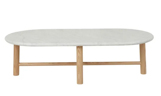 Artie Oval Marble Coffee Table image 0